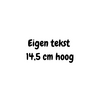 tekst 14,5 cm hoog 