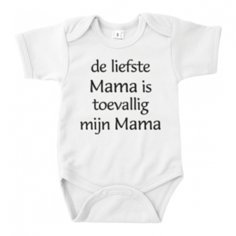 Romper De liefste mama is toevallig mijn mama