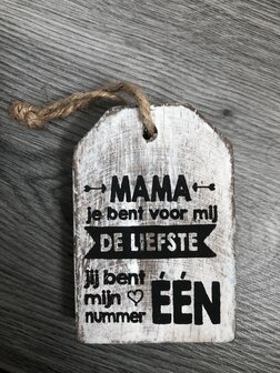 houten hanger mama