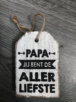 houten hanger papa