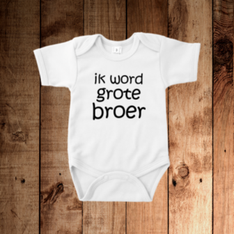 Romper met tekst &quot;ik word grote broer&quot;