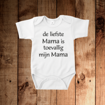 Romper De liefste mama is toevallig mijn mama