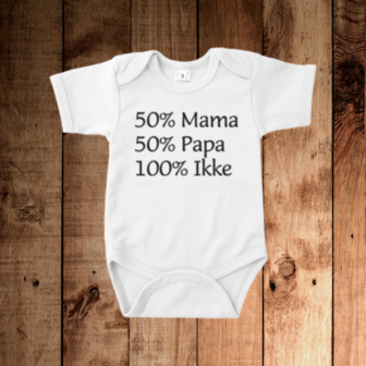 Romper:50% mama 50% papa 100% ikke