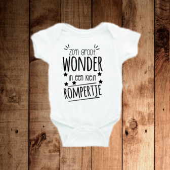 Romper tekst zo&acute;n groot wonder