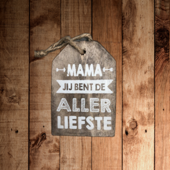 houten hanger mama