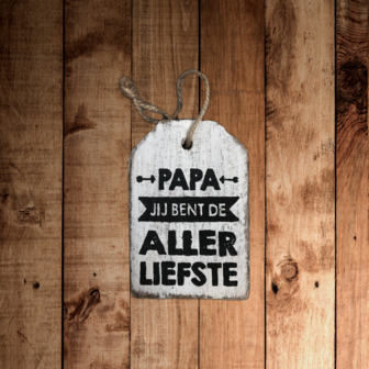 houten hanger papa