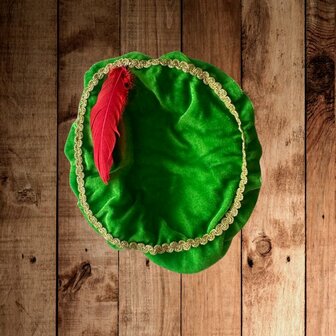 Unieke Pietenmuts met Eigen Naam &amp; Veer - Stijlvol Sinterklaasitem