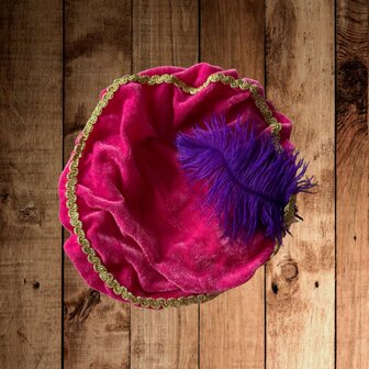 Unieke Pietenmuts met Eigen Naam &amp; Veer - Stijlvol Sinterklaasitem