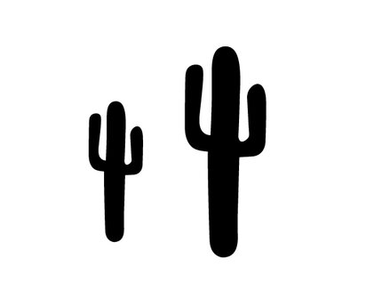Cactus muurstickers