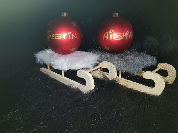 Kerstbal met naam