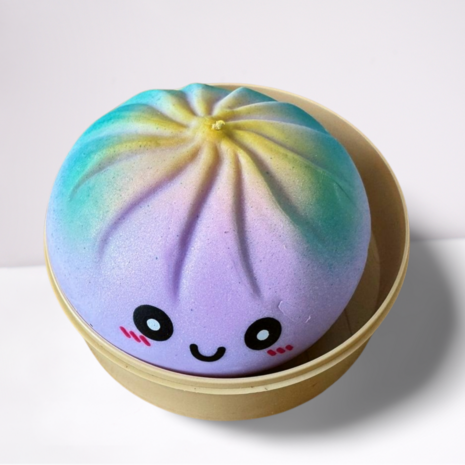 Dumpling Squishy Rainbow met Stoommandje