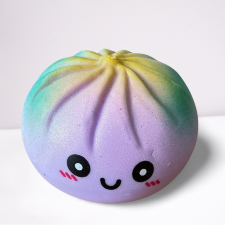 Dumpling Squishy Rainbow met Stoommandje