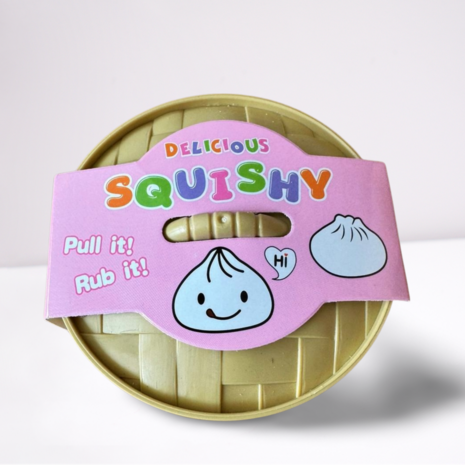 Dumpling Squishy Stressbal | Anti-stress Speelgoed in Stoommandje - Mystery Squishy Dumpling