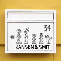 Brievenbus sticker optie 1