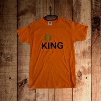 Oranje King T-shirt met Kroon | Koningsdag & Festivals Nederland